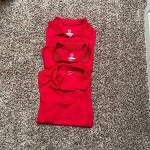 3 Red Polo Active Shirts for Boy